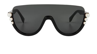 Fendi Ribbons and Pearl Sunglasses, front view